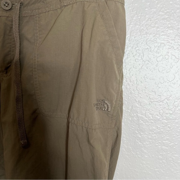 The North Face Pants Women Size 4 Hiking Convertible roll up brown Straight AA - Picture 2 of 14